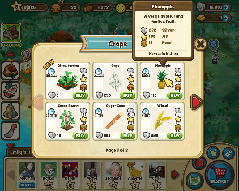 Hidden Cove — Crops