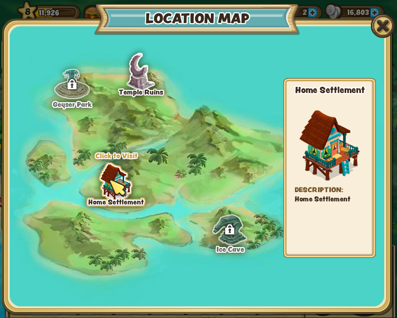 Hidden Cove — Map