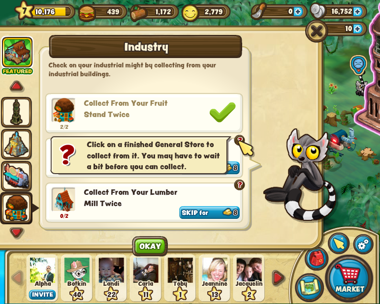 Hidden Cove — Quest screen