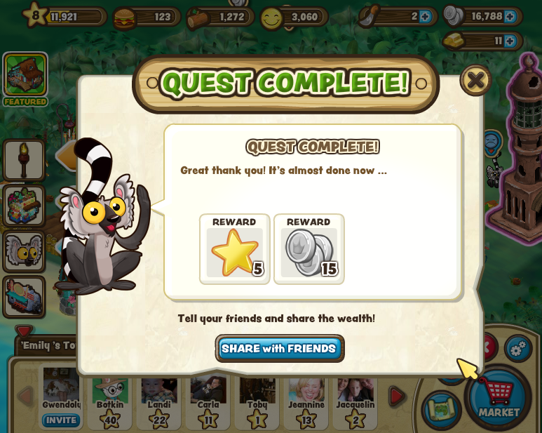 Hidden Cove — Quest complete