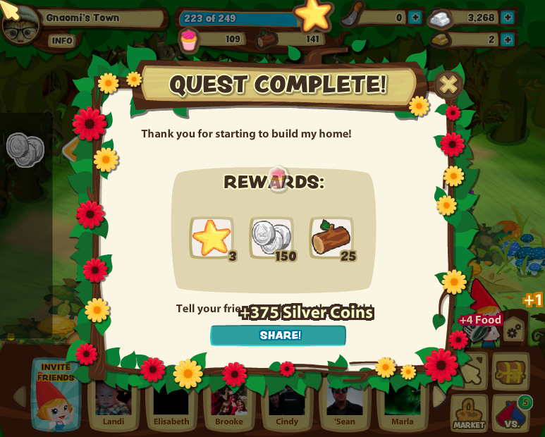 Gnome Town — Quest complete